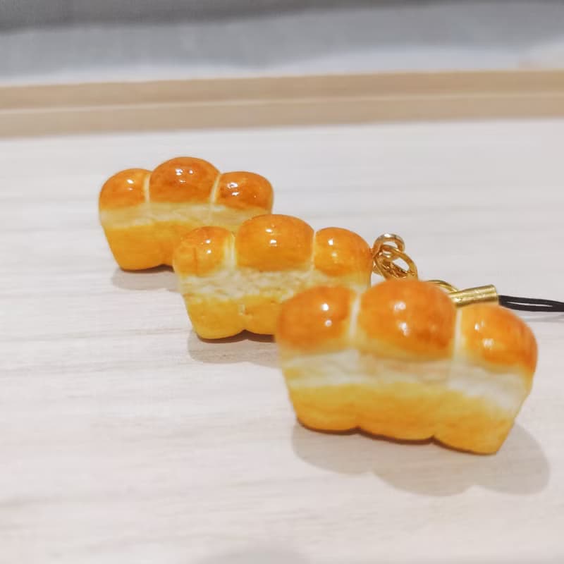 minita* 迷你山型麵包 高仿真 掛飾 吊飾 別針 療癒小物 袖珍食玩