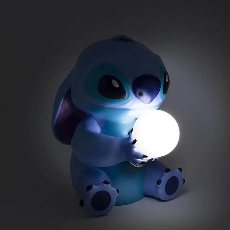 Disney 迪士尼 史迪奇 抱抱燈泡造型3D立體小夜燈 抱抱燈夜燈