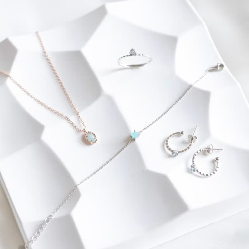 天然寶石925純銀飾品福袋 飾品2件組 福袋 Goody Bag
