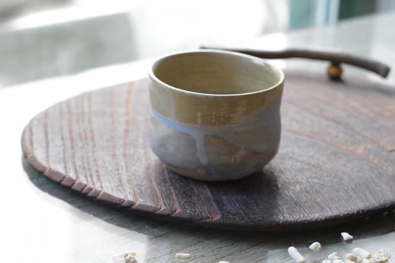 劃過天際的泉水手拉坏有光陶杯/茶杯