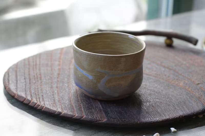 劃過天際的泉水手拉坏有光陶杯/茶杯