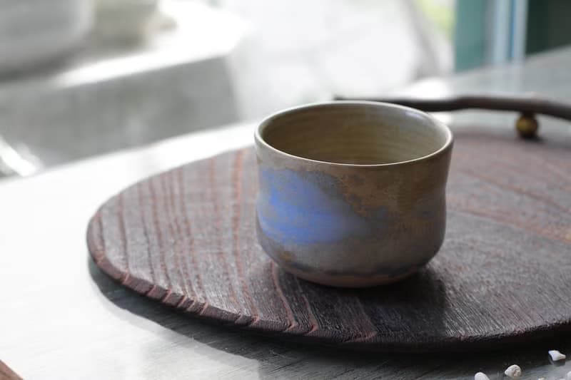 劃過天際的泉水手拉坏有光陶杯/茶杯