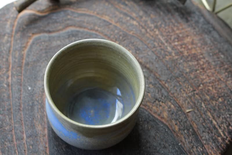 劃過天際的泉水手拉坏有光陶杯/茶杯