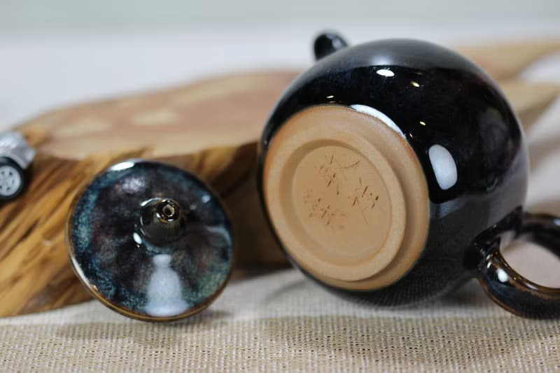 【送禮好物】180ml 天目釉 手工茶壺 鶯歌名家葉敏祥手作
