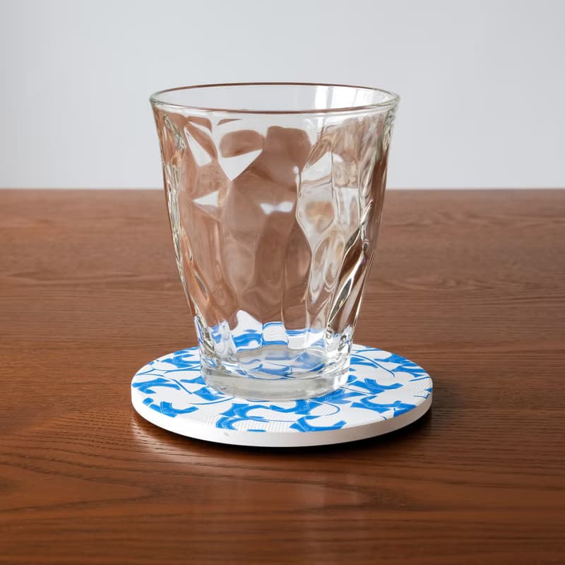 【錦源興】藍白拖陶瓷吸水杯墊 l 底部防滑 鶯歌陶瓷製 禮物 新居