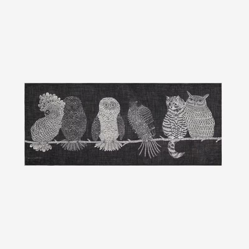 【INOUI EDITIONS】CHOUETTE 羊毛圍巾80 - 黑