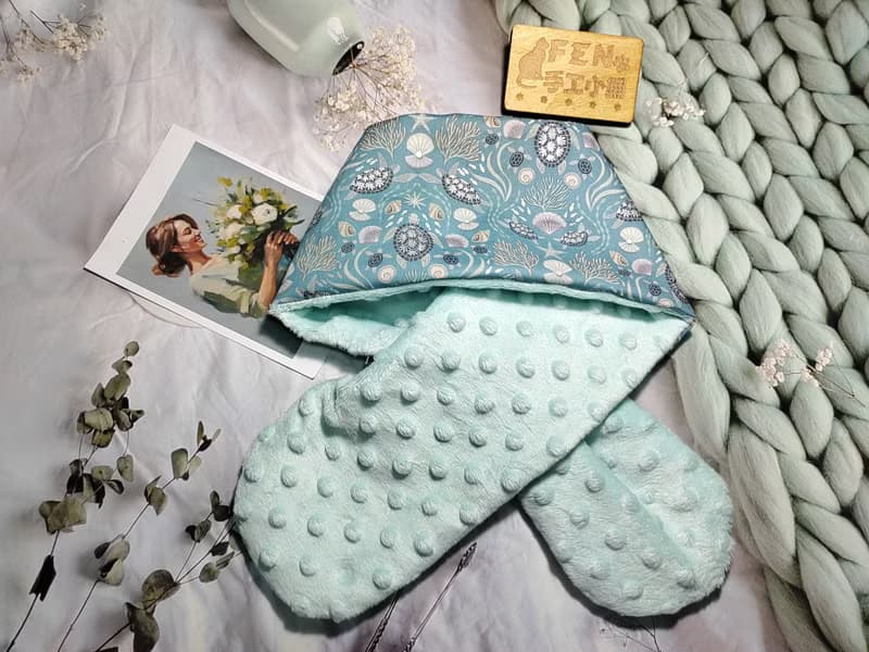 美國限量布燙銀蒂芬妮綠海洋海龜圍脖-不分年齡圍脖-短圍巾-脖圍