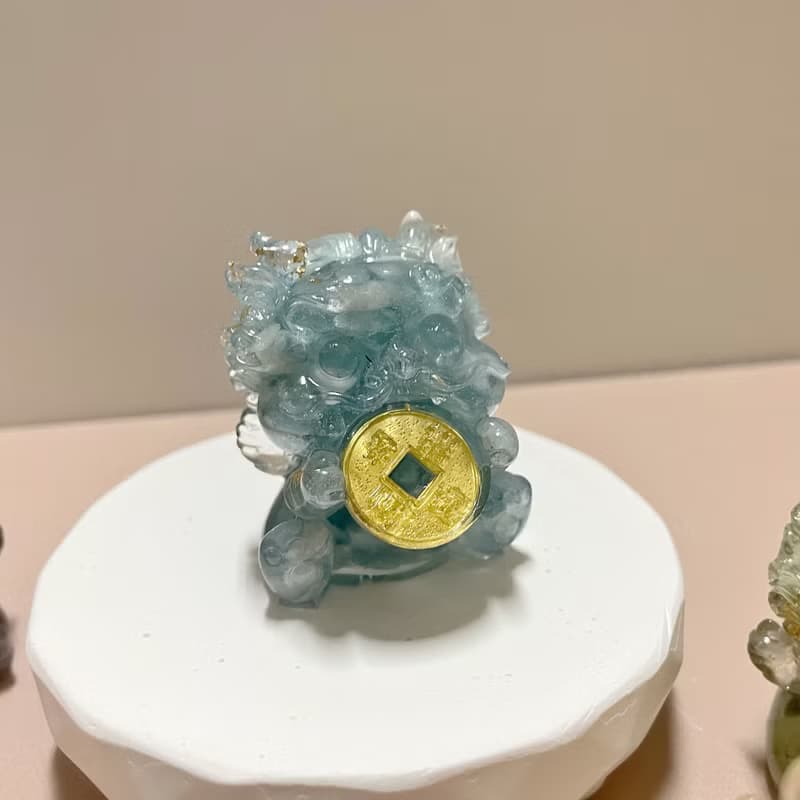 【手工製作】天然水晶咬錢貔貅/水晶擺飾
