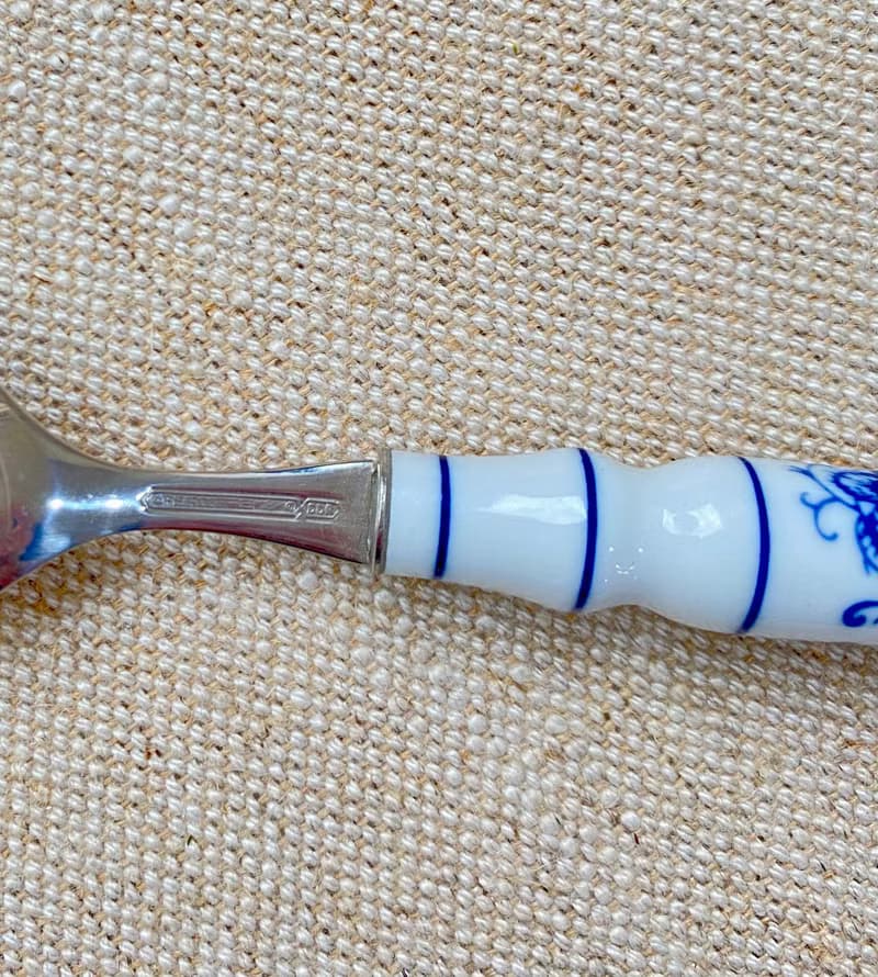 【好日戀物】德國DDR 洋蔥圖案陶瓷柄不銹鋼布丁匙餐具系列儀式感