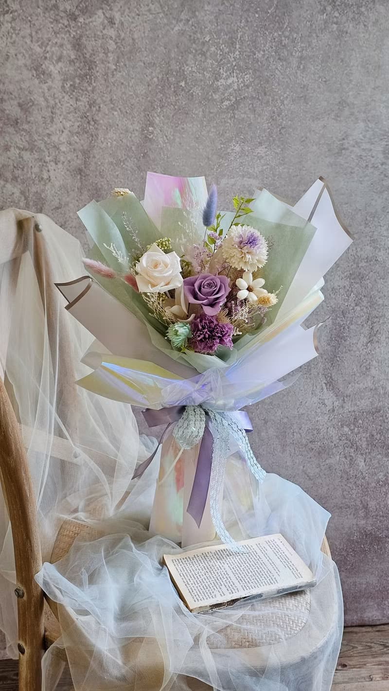 永生花花束 玫瑰花束 情人節花束 生日花束 快速出貨 現貨