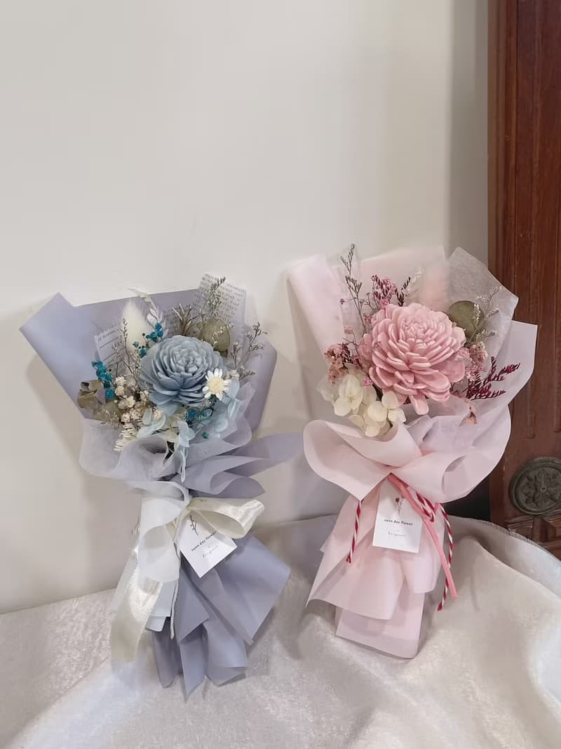 【香氛擴香花束】小資款 婚禮小物 單束擴香花 生日禮物 乾燥花束