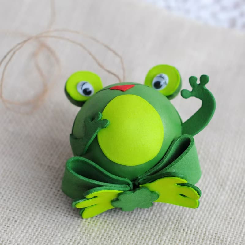 Funny hanging frog figurine Car ornament. Cute car accessories. Car mirror decor