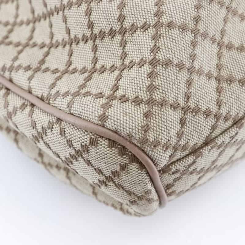 【日本直送】グッチ GUCCI スーキーバッグ ハンドバッグ ディアマンテ 211944 キャンバス ベージュ/ピンク レディース【中古】