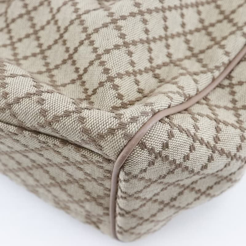 【日本直送】グッチ GUCCI スーキーバッグ ハンドバッグ ディアマンテ 211944 キャンバス ベージュ/ピンク レディース【中古】