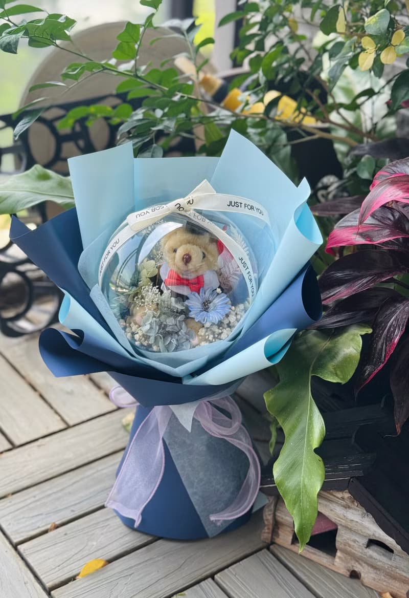 波波球  畢業花束含提袋