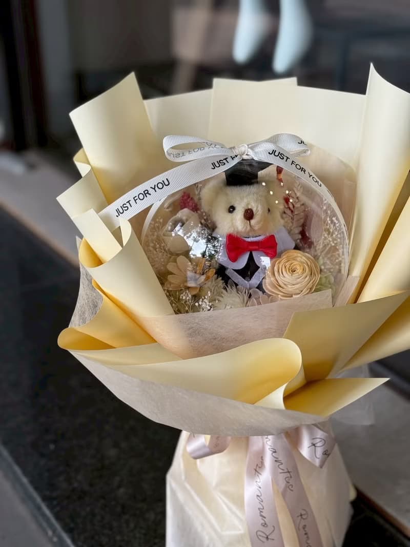 畢業生最佳祝福  波波球畢業花束送提袋