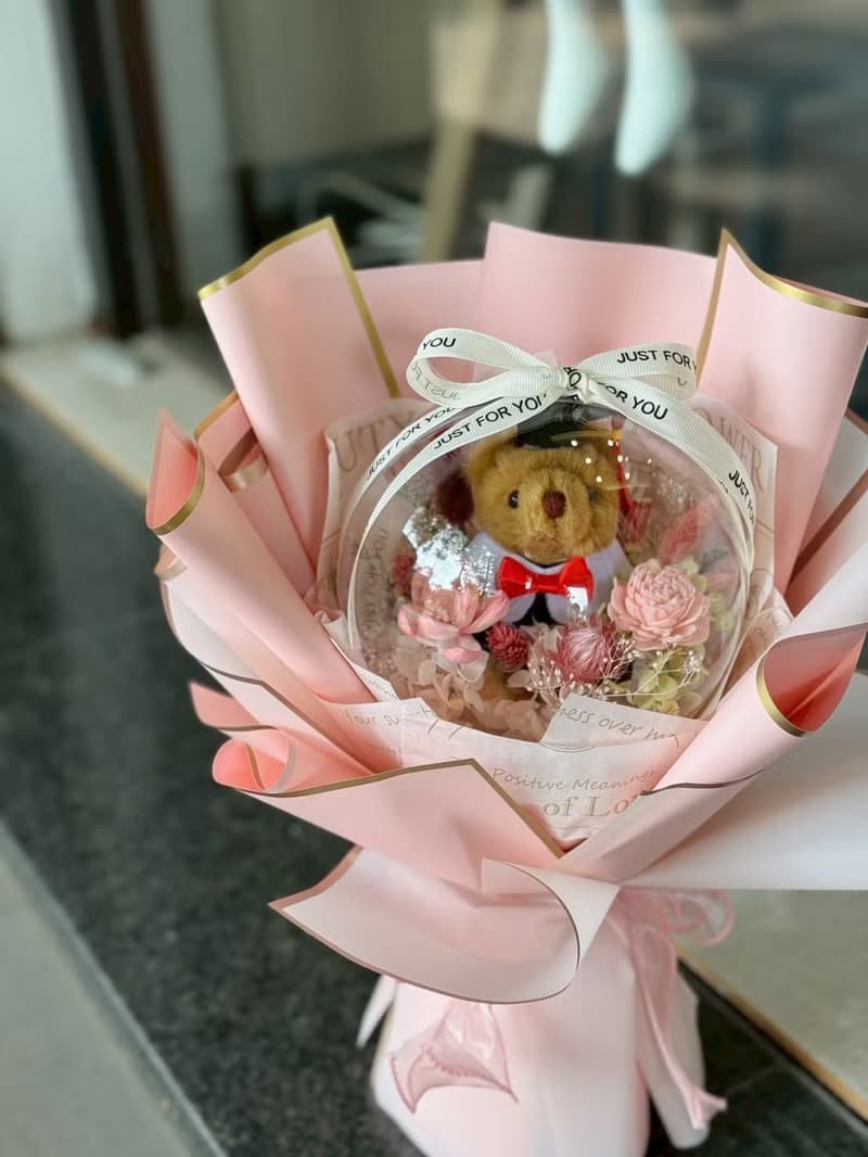 畢業生最佳祝福  波波球畢業花束送提袋