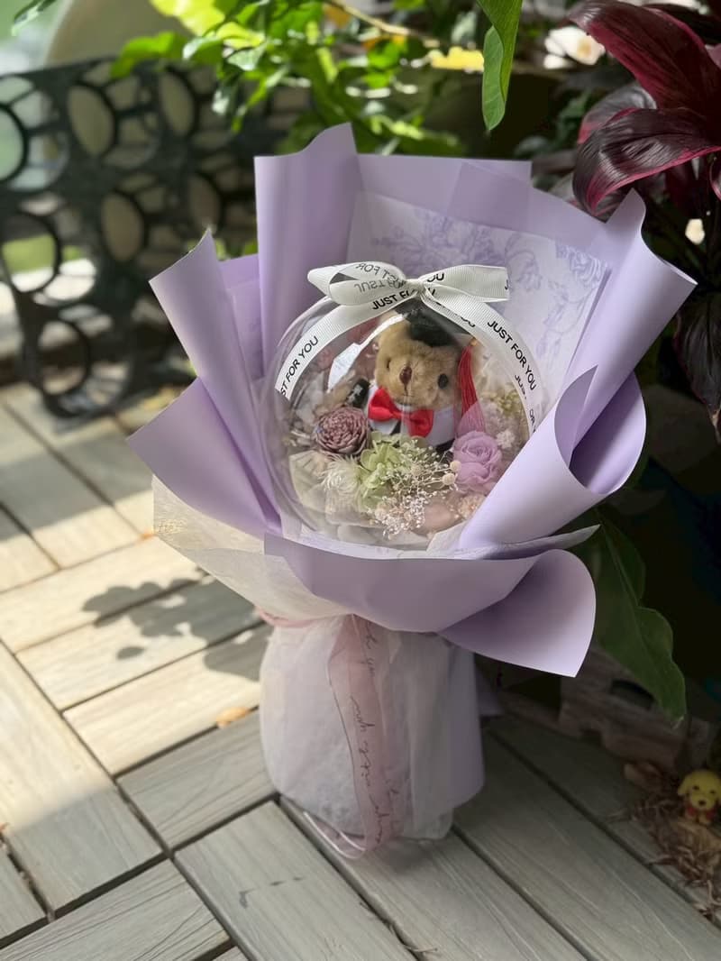 畢業生最佳祝福  波波球畢業花束送提袋
