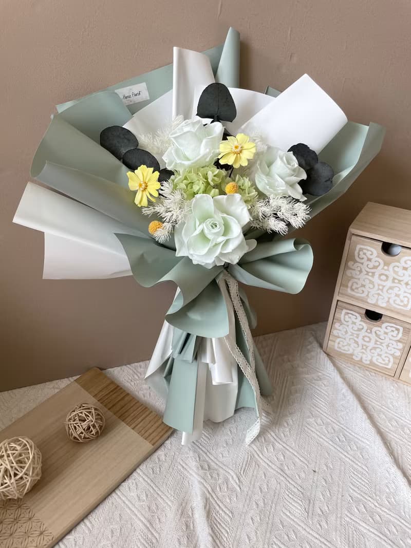 小清新情人節花束