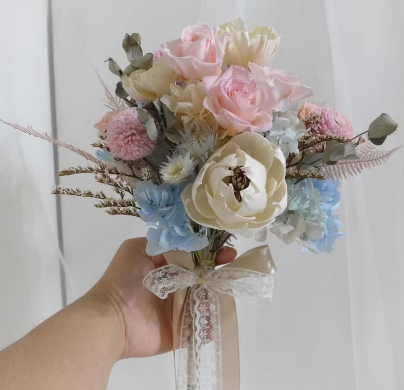 古典自然風永生捧花 結婚求婚永生乾燥花情人節畢業謝師禮物生日