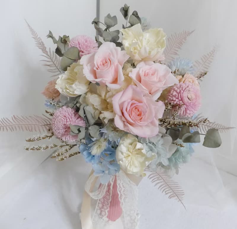 古典自然風永生捧花 結婚求婚永生乾燥花情人節畢業謝師禮物生日