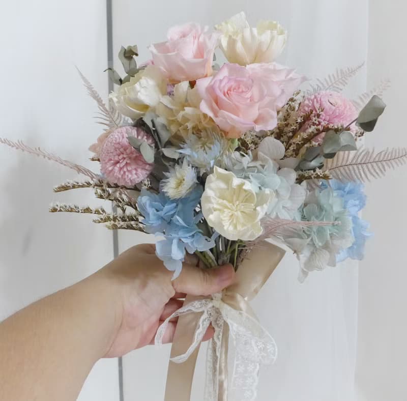 古典自然風永生捧花 結婚求婚永生乾燥花情人節畢業謝師禮物生日