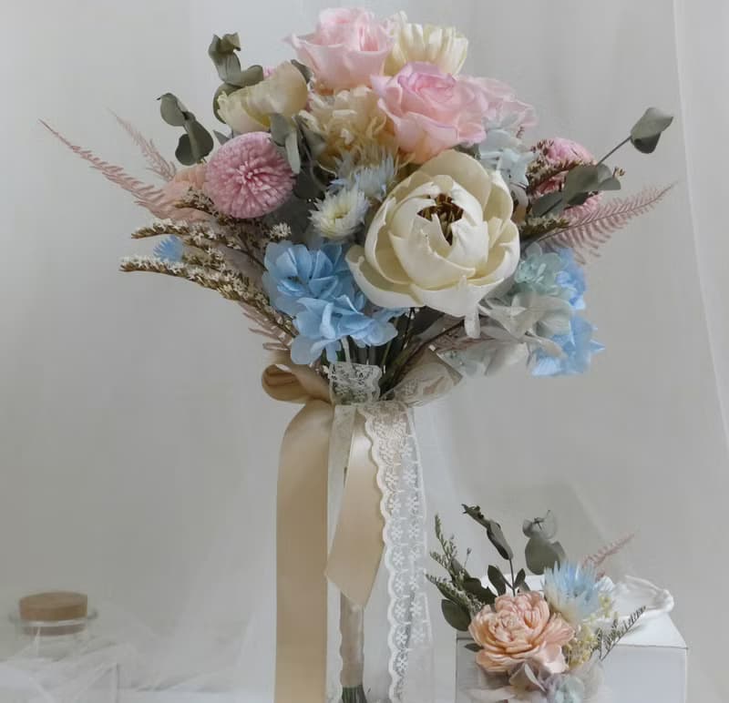 古典自然風永生捧花 結婚求婚永生乾燥花情人節畢業謝師禮物生日