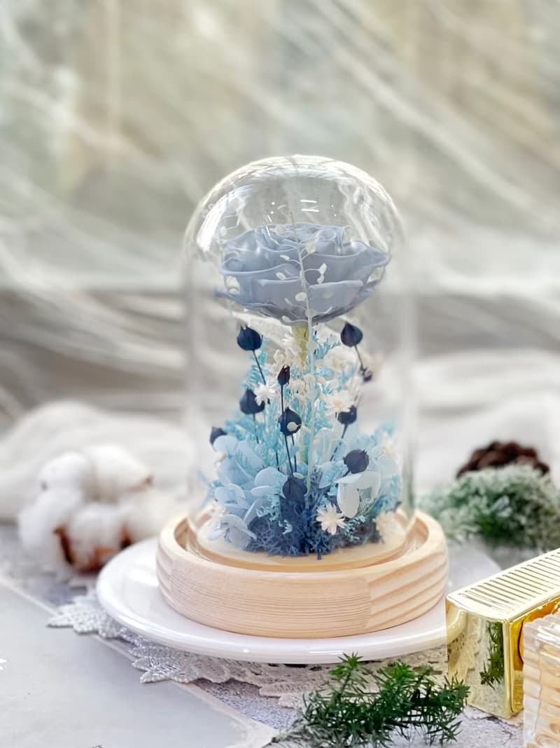 Rosemary小小花園玻璃罩珍藏款  永生花/情人節/生日/畢業/禮物