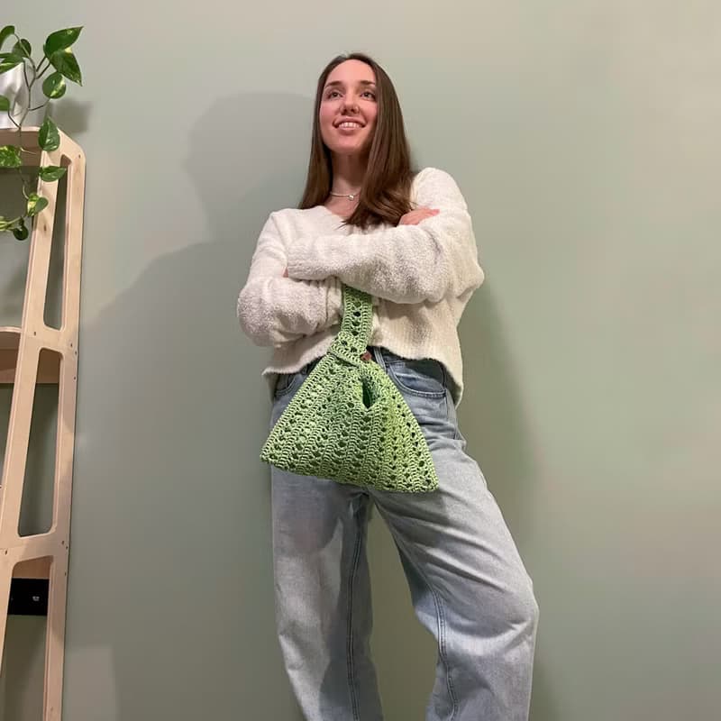 Japanese Knot Bag - Raffia Bag for Women