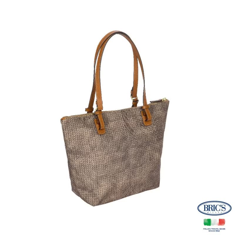 【BRIC' S】X-Bag 3合1 中尺寸 手提肩背袋(附小包包)-混羊毛堅果