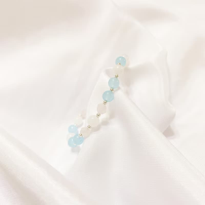 草莓晶 黃水晶 粉紅碧璽 黃碧璽 粉晶 海藍玉髓 白玉髓 水晶手鍊