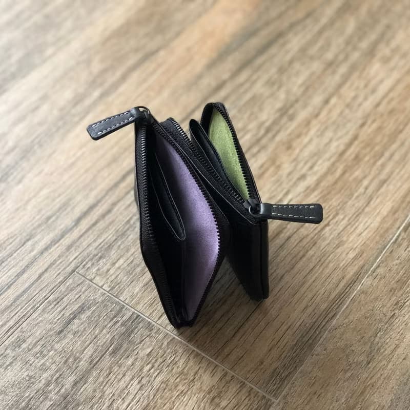 【台灣限定】日本製 REFINE II L型拉鍊零錢包 薄短夾 革職人