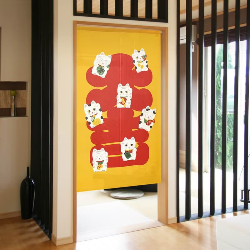 【預訂】日本製 大吉招財貓門簾