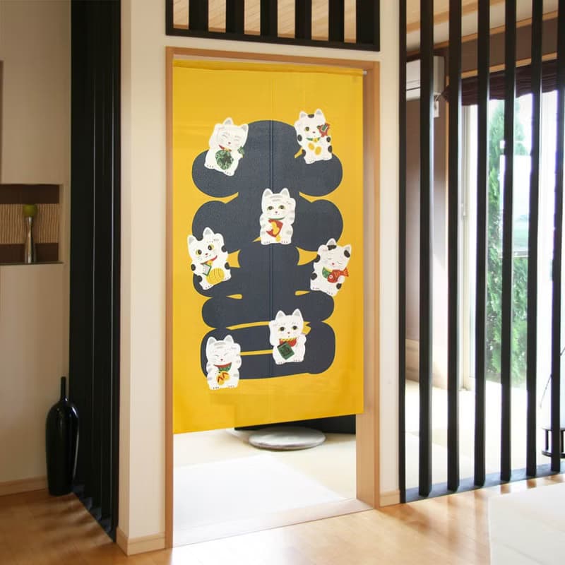 【預訂】日本製 大吉招財貓門簾