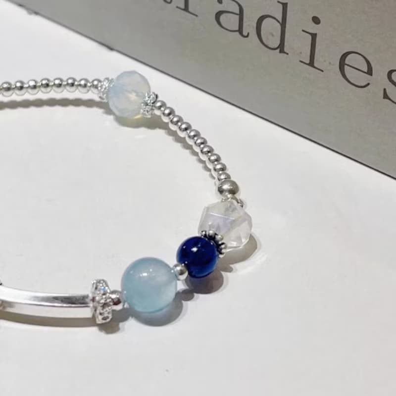 1KM瀲瀲海藍•手作半寶石手鍊