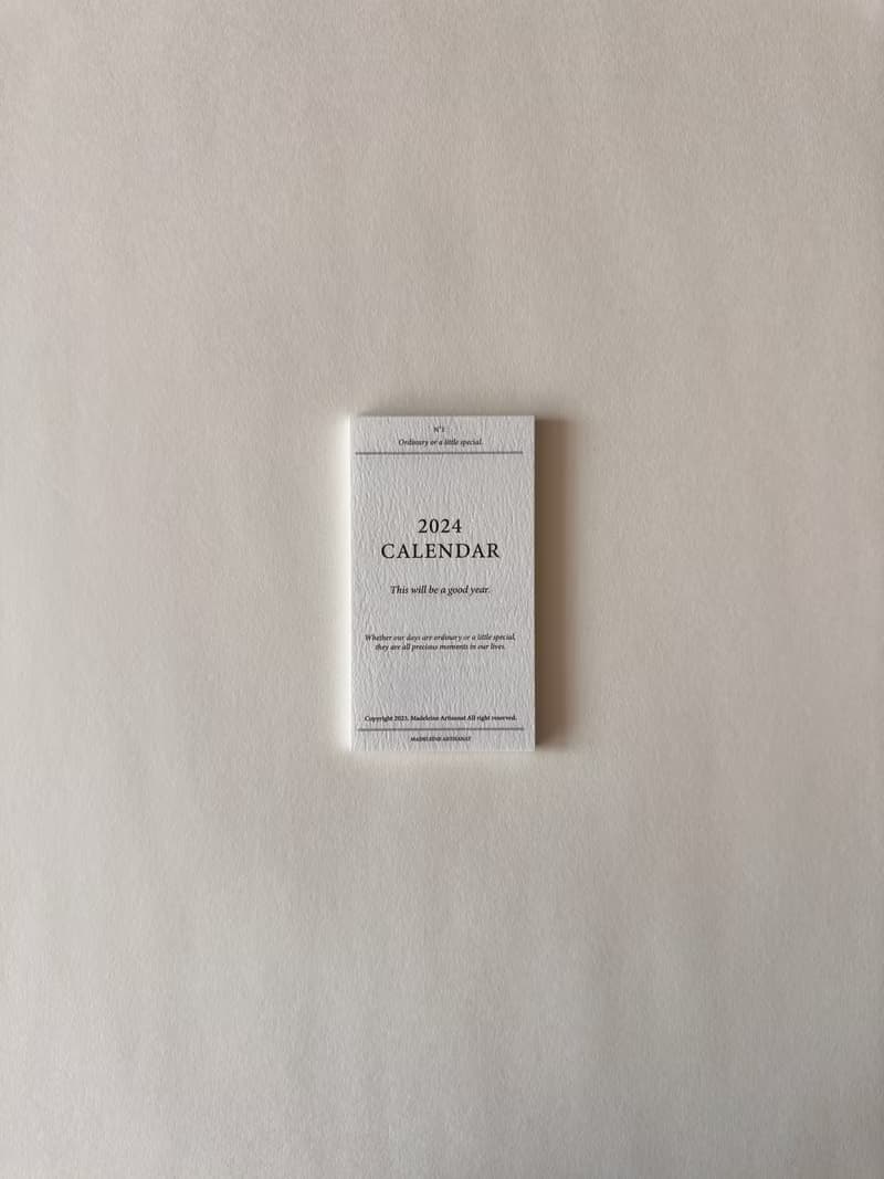 Madeleine Artisanat 2024 Mini Calendar