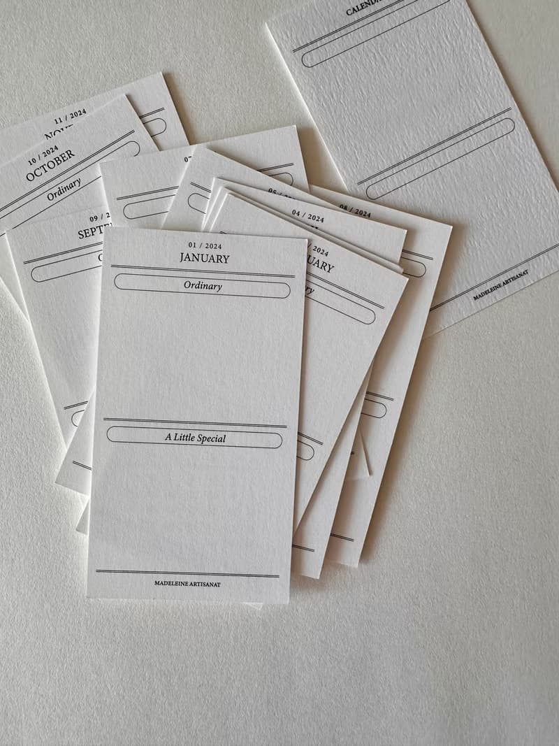 Madeleine Artisanat 2024 Mini Calendar