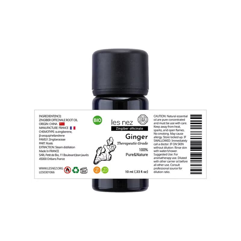 【Les nez 香鼻子】天然單方生薑純精油 10ML