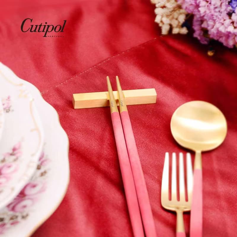 葡萄牙 Cutipol  GOA 紅金 18CM 點心匙