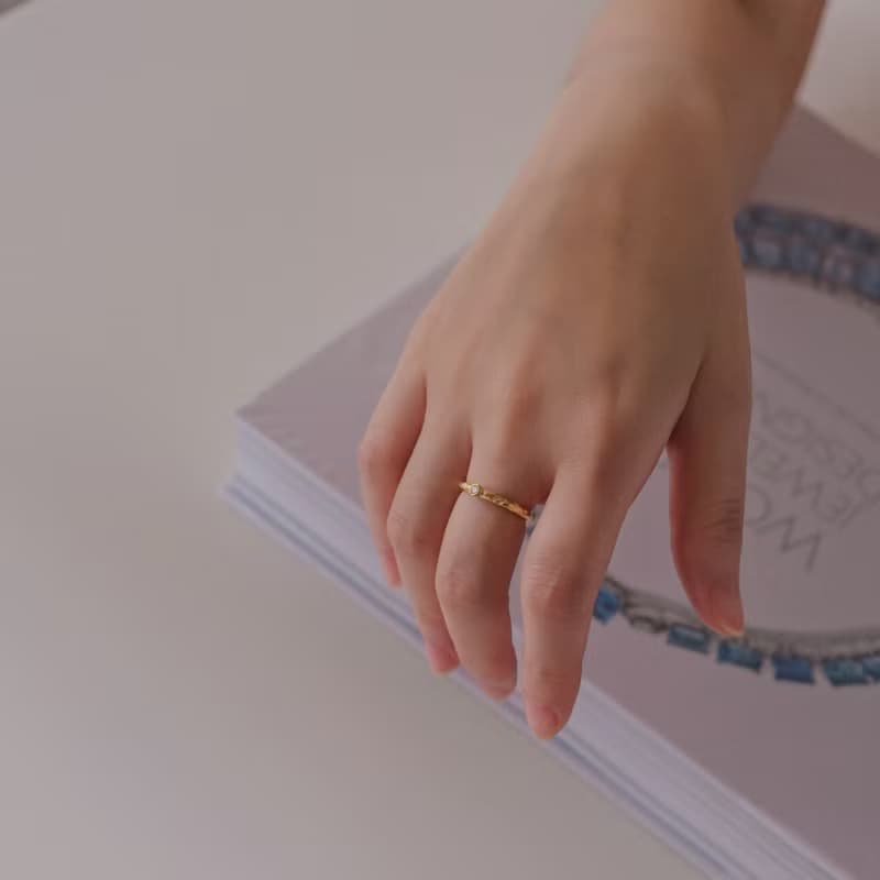 Aurora 曙光單鑲戒 - MISSCHERRY輕珠寶/戒指/天然寶石戒/情人節