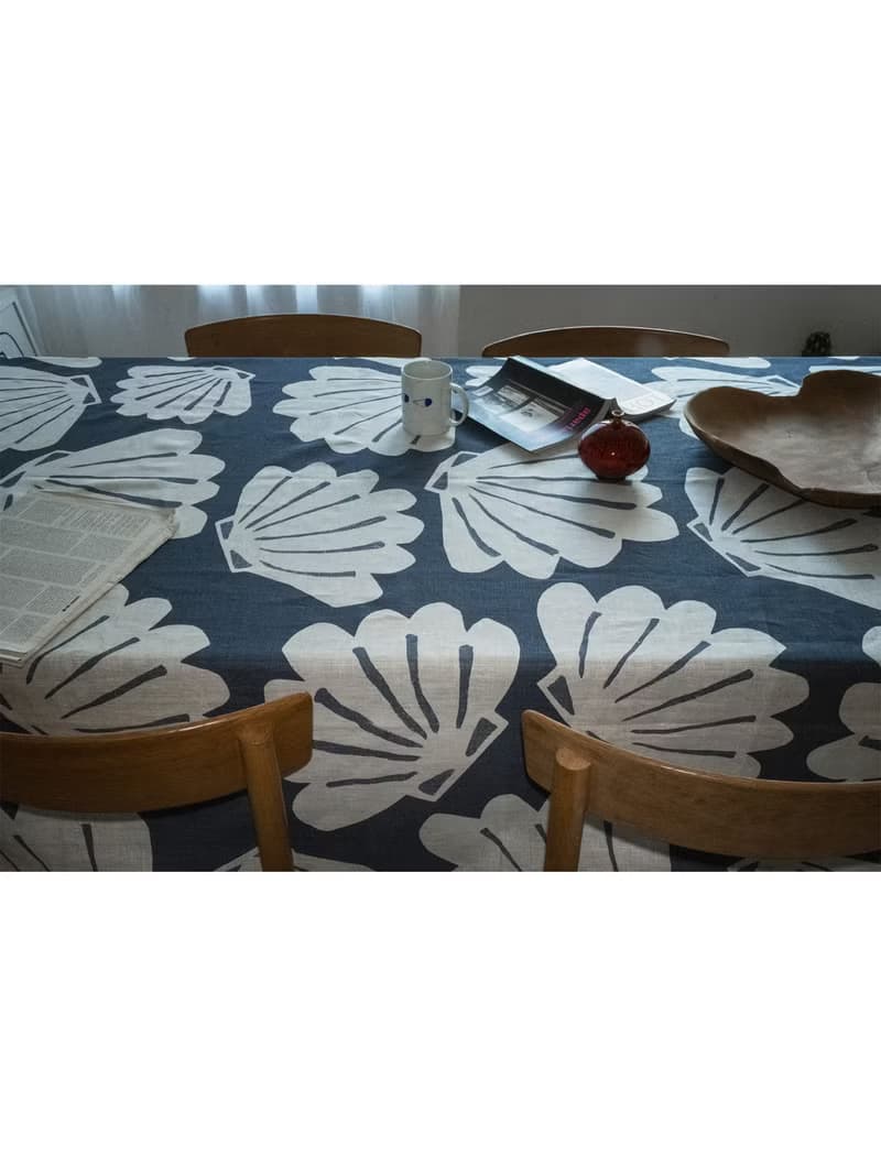 北歐設計款– 貝殼桌巾(149X250cm) SNÄCKA LINEN TABLECLOTH