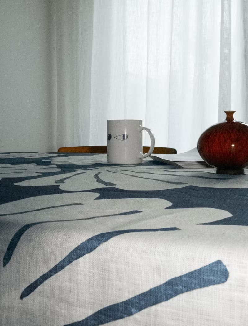 北歐設計款– 貝殼桌巾(149X250cm) SNÄCKA LINEN TABLECLOTH