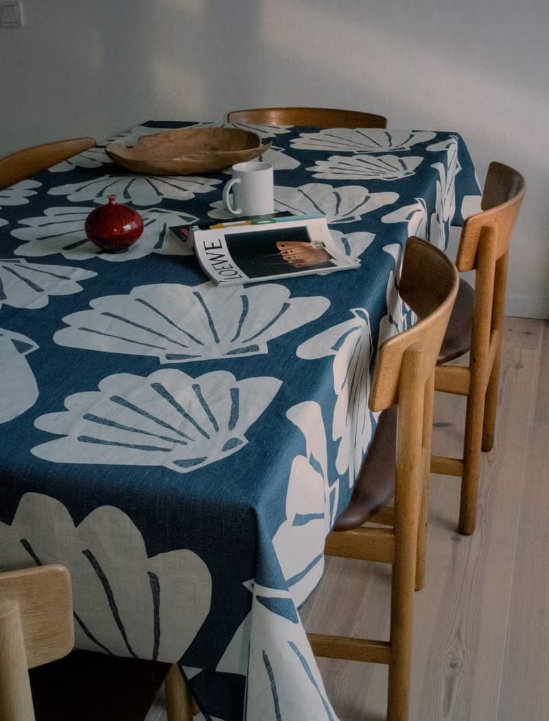 北歐設計款– 貝殼桌巾(149X250cm) SNÄCKA LINEN TABLECLOTH