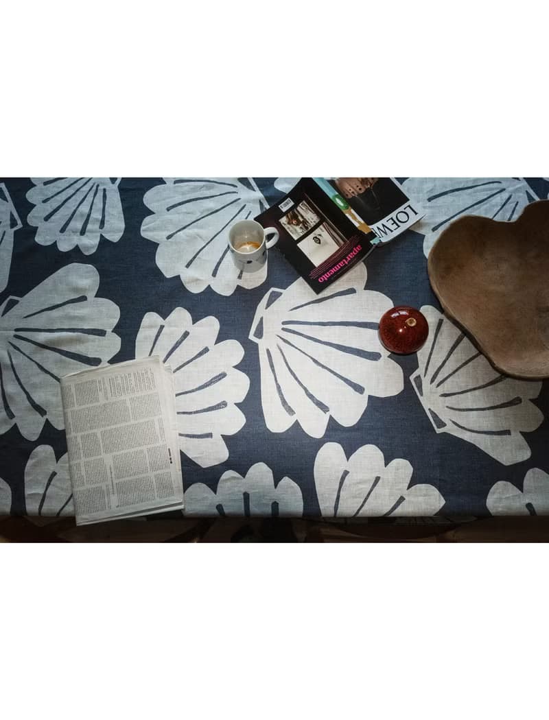 北歐設計款– 貝殼桌巾(149X250cm) SNÄCKA LINEN TABLECLOTH