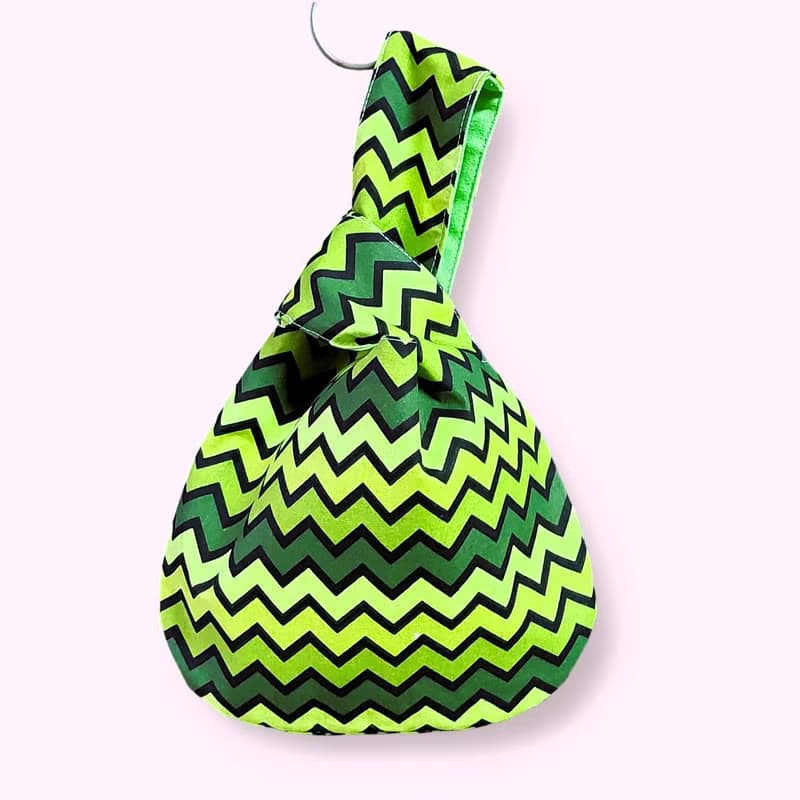 【MY。手作】 手腕袋 ~ 青青小波浪