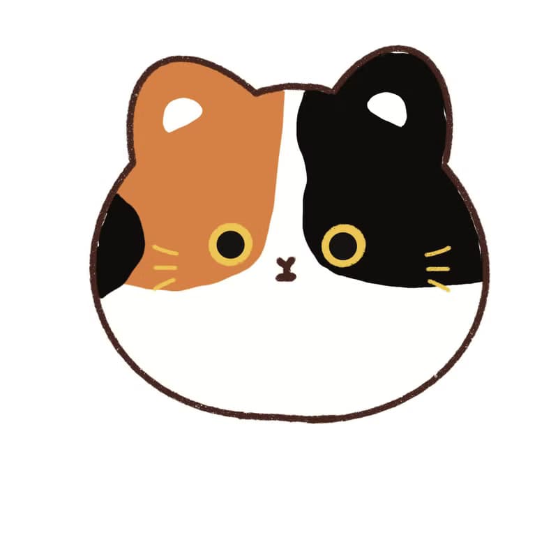 貓咪柑仔店防水行李箱貼紙 貓咪大頭