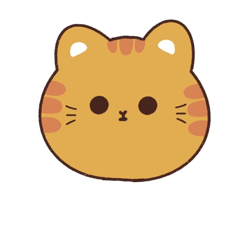 貓咪柑仔店防水行李箱貼紙 貓咪大頭