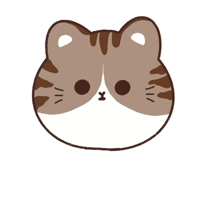 貓咪柑仔店防水行李箱貼紙 貓咪大頭