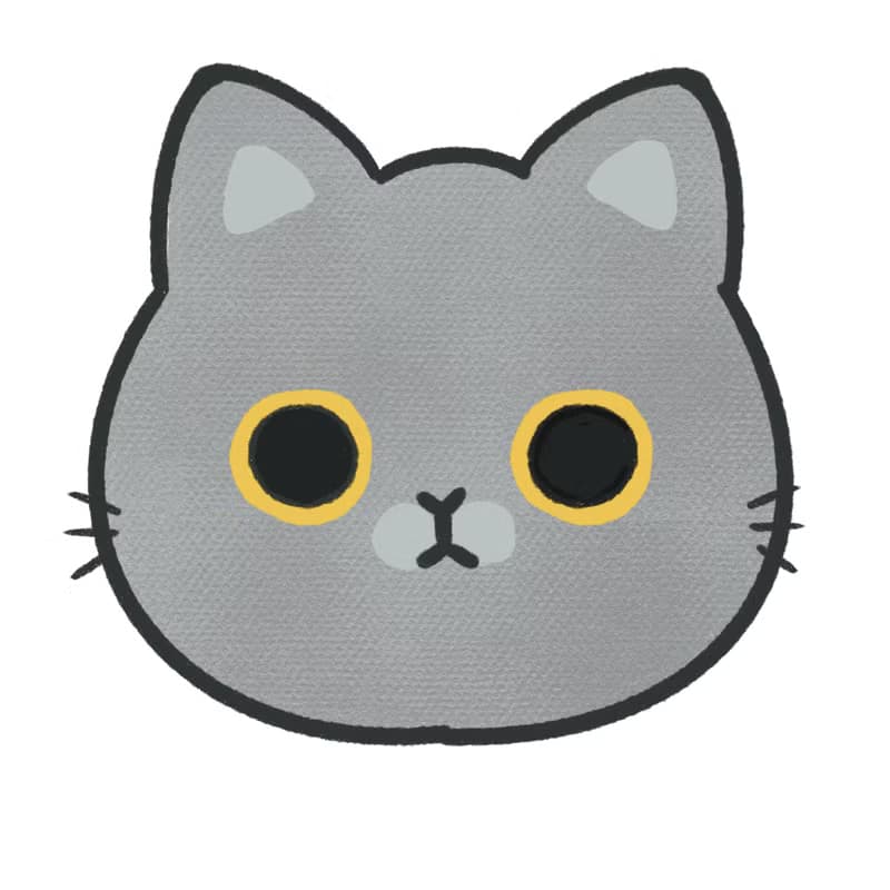 貓咪柑仔店防水行李箱貼紙 貓咪大頭