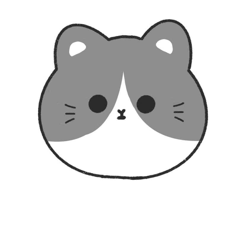 貓咪柑仔店防水行李箱貼紙 貓咪大頭